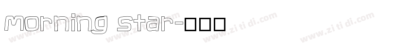 Morning star字体转换